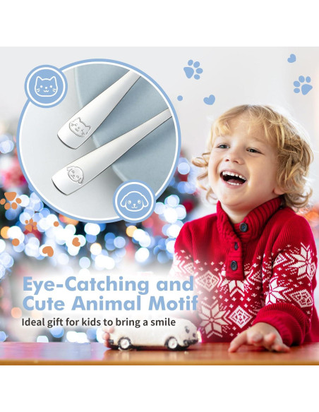 Set de Cubiertos para Niños DRKIO - 6 Piezas Acero Inoxidable Set de Cubiertos para Niños DRKIO - 6 Piezas Acero Inoxidable