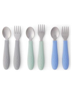 Cubiertos para Niños Elk and Friends - 6 Piezas Acero Inoxidable