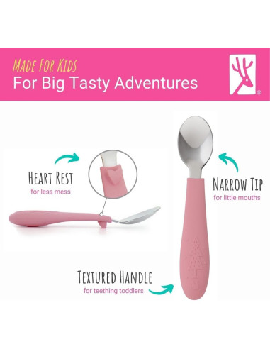 Cubiertos para Niños Elk and Friends - 6 Piezas Acero Inoxidable