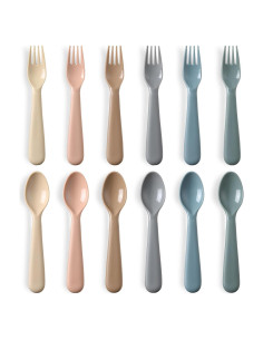 Juego de Utensilios para Niños 12 Piezas POIKSHARK Reutilizables