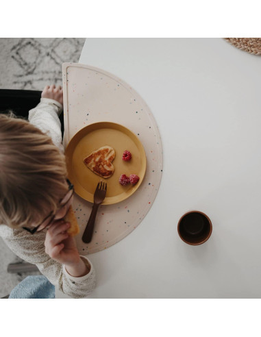 Juego de Cuchara y Tenedor para Niños Mushie Rosa