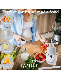 Bolsas Reutilizables de Silicona Family Fruits 2 Unidades Hipopótamo 2