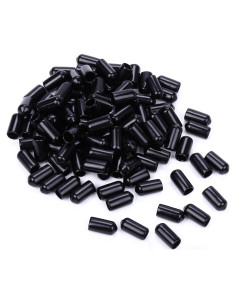 180 Cubiertas de Polvo para Vertedores de Goma Negra - Protección