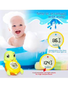 Termómetro de baño para bebés MayRoxe Tortuga Flotante BPA 2