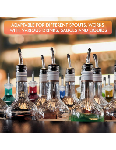 100 Pcs Cubiertas para Vertedores de Licor y Aceite - Goma