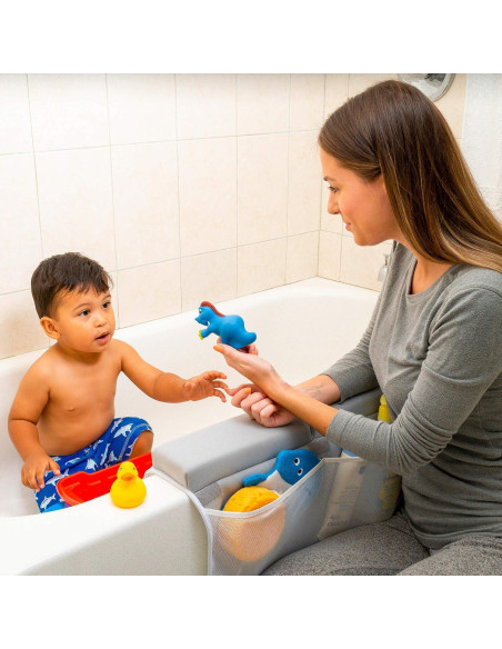 Almohadilla de Baño Batalee Grande Gris 56x33 cm con Bolsillos