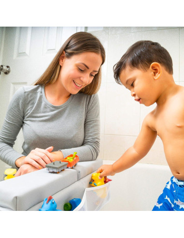 Almohadilla de Baño Batalee Grande Gris 56x33 cm con Bolsillos