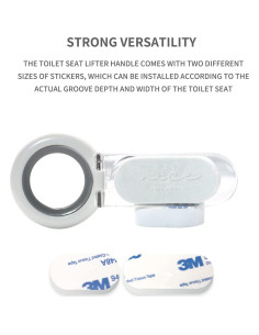Elevador de Tapa de Inodoro DIVSEA 4 Piezas Higiénico Ajustable 2