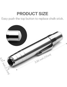 Soportes de Tiza de Aluminio RALIS - 2 Piezas, Plateado 2