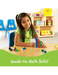 Cubos Snap Recursos de Aprendizaje - 100 Piezas Multicolor 2