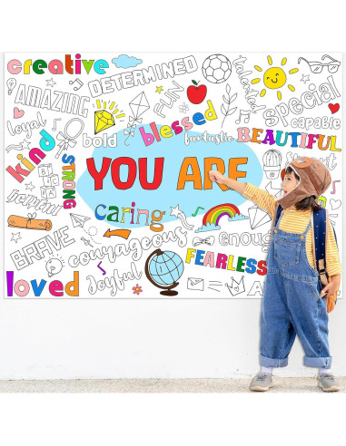 Póster Gigante de Colorear Positivo 80x110cm Naozinebi