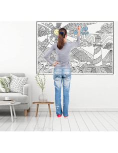 Póster para Colorear Gigante Dekali Designs 89x132 cm Papel Premium 2