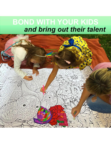 Póster de Colorear Gigante ALEX Art Koala 97.79x67.74cm