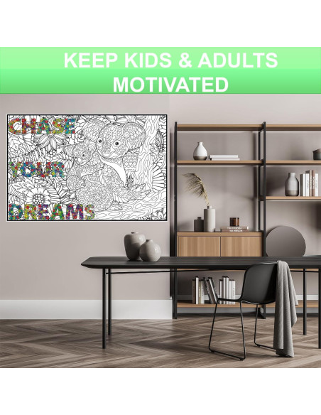 Póster de Colorear Gigante ALEX Art Koala 97.79x67.74cm