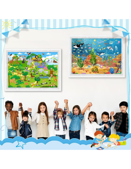 Conjunto de 3 Pósters Gigantes para Colorear Funrous 110 x 80 cm