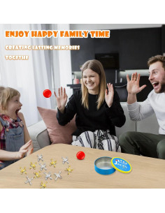 Juego de Jacks de Metal Sisland con 12 Jacks y 2 Pelotas 2