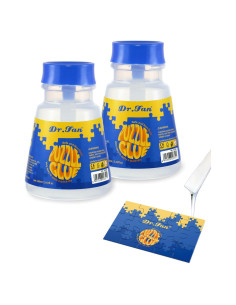 Pegamento para Rompecabezas DR.FAN 160ml, No Tóxico, 2 Paquetes