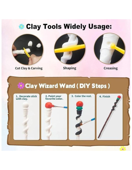 Kit de Fabricación de Varitas Mágicas DIY Col-Pary 79 PZS
