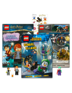 Paquete de 3 Libros de Actividades Lego con Mini Figuras
