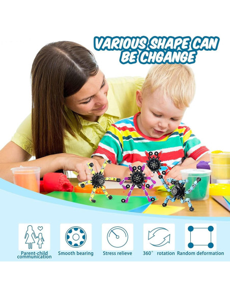 30 Juguetes Antiestrés Deformables Sengtin Multicolor