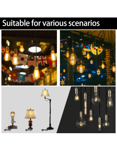 Kit de Cableado para Lámparas 2 Vías ARMIIKA - 10 pies Oro