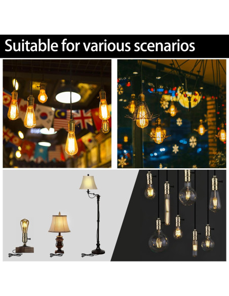 Kit de Cableado para Lámparas 2 Vías ARMIIKA - 10 pies Oro