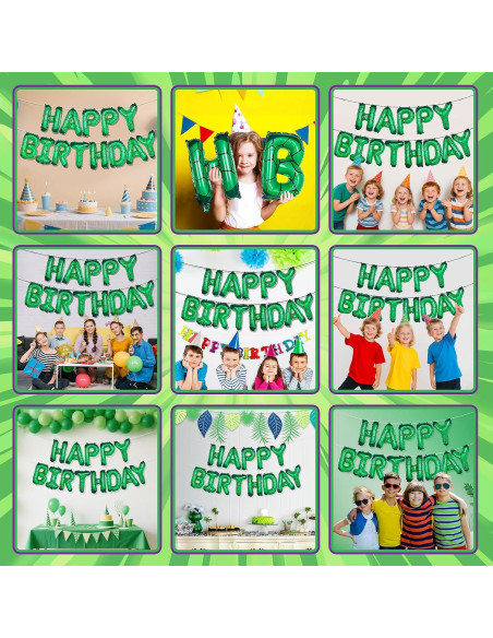 Banner Cumpleaños Tortuga Verde Superhéroe GoGoGoodie 22.86x17.78cm Banner Cumpleaños Tortuga Verde Superhéroe GoGoGoodie 22.86x17.78cm