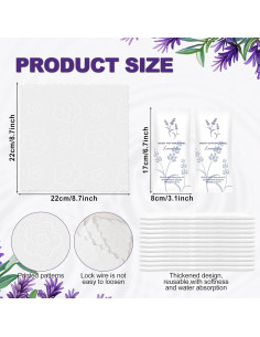 Toallitas Húmedas de Algodón Twoworld 50 Unidades Lavanda 2