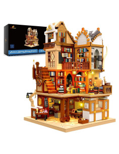 Set de Construcción Biblioteca Medieval JMBricklayer 30127 con LED