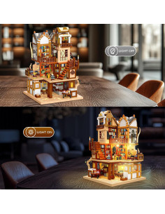 Set de Construcción Biblioteca Medieval JMBricklayer 30127 con LED 2