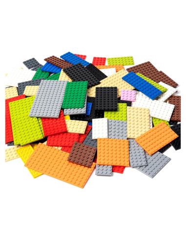 110 Placas de Construcción Mannidoo - 12 Colores y 11 Tamaños