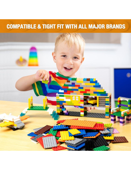 110 Placas de Construcción Mannidoo - 12 Colores y 11 Tamaños