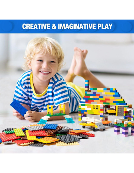 110 Placas de Construcción Mannidoo - 12 Colores y 11 Tamaños