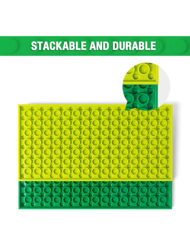 110 Placas de Construcción Mannidoo - 12 Colores y 11 Tamaños