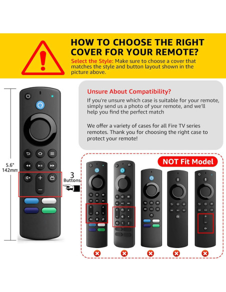 Funda Protectora de Silicona OneBom para Control Remoto - 2 Pack