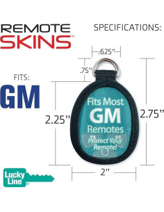 Funda Remota Flexible Lucky Line GM 48901, Neopreno Negro 2