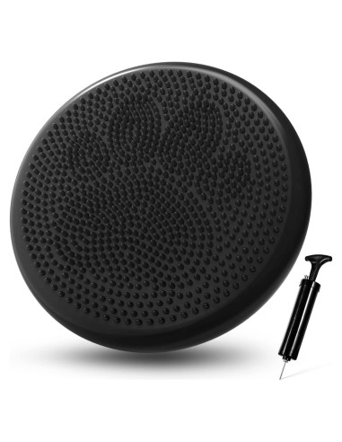 Cojín Inestable Trideer 34cm Negro con Bomba Inflación