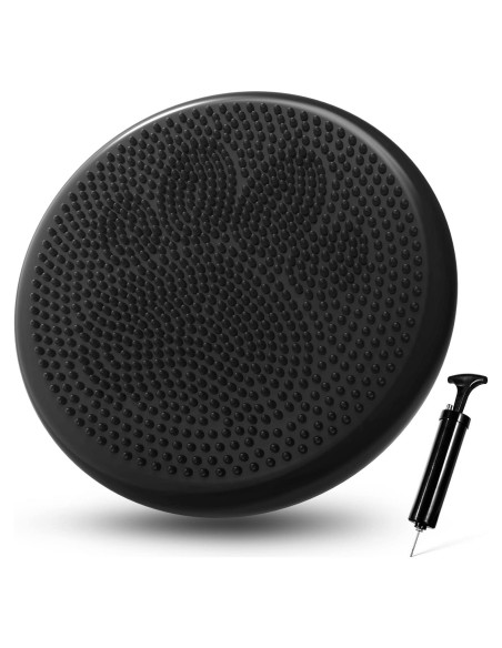 Cojín Inestable Trideer 34cm Negro con Bomba Inflación