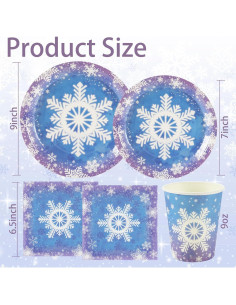 Suministros de Fiesta Congelados OTTPOOM 100 Piezas 2