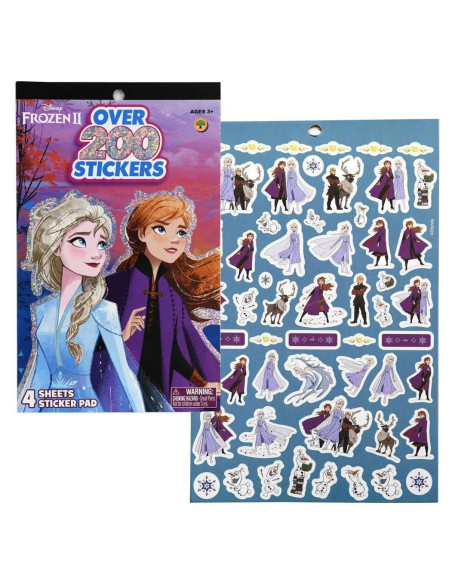 Set de Pegatinas Frozen 2 - 6 Paquetes, 200+ Stickers