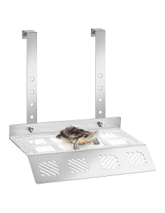 Plataforma de Sol para Tortugas FoldTier 20.32x29.21cm Acero Inoxidable