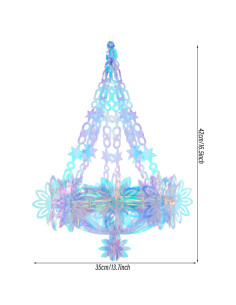 Decoración Colgante Iridiscente Heliltd 3D para Fiesta 2