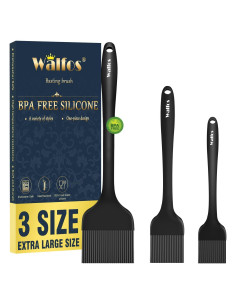 Brocha de Basting Walfos 3 Tamaños Silicona Resistente Calor