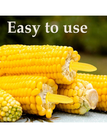 24 Sujetadores de Maíz Acero Inoxidable PEOUWNES 6 cm