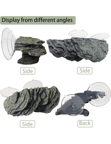 Plataforma de Sol para Tortugas PINVNBY 15.2x6.9 cm Resina