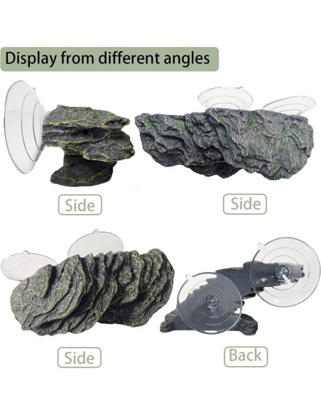 Plataforma de Sol para Tortugas PINVNBY 15.2x6.9 cm Resina
