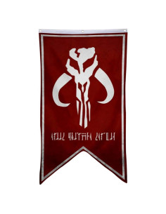Bandera Mandaloriana Roja y Blanca 127x76cm Aihccy