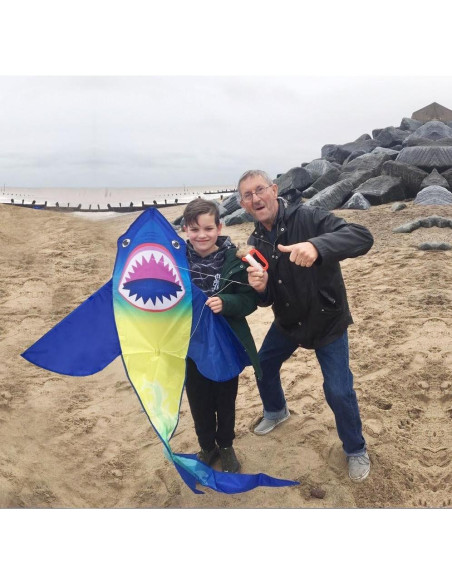 Cometa Gran Tiburón Honbo 190x115 cm para Niños y Adultos