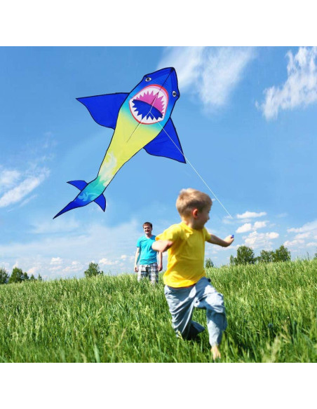 Cometa Gran Tiburón Honbo 190x115 cm para Niños y Adultos