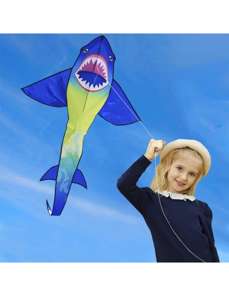 Cometa Gran Tiburón Honbo 190x115 cm para Niños y Adultos